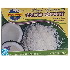 Daily Delight Frozen Grated Coconut 400g
